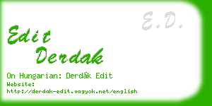 edit derdak business card