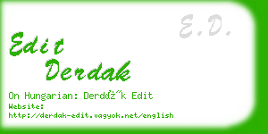 edit derdak business card
